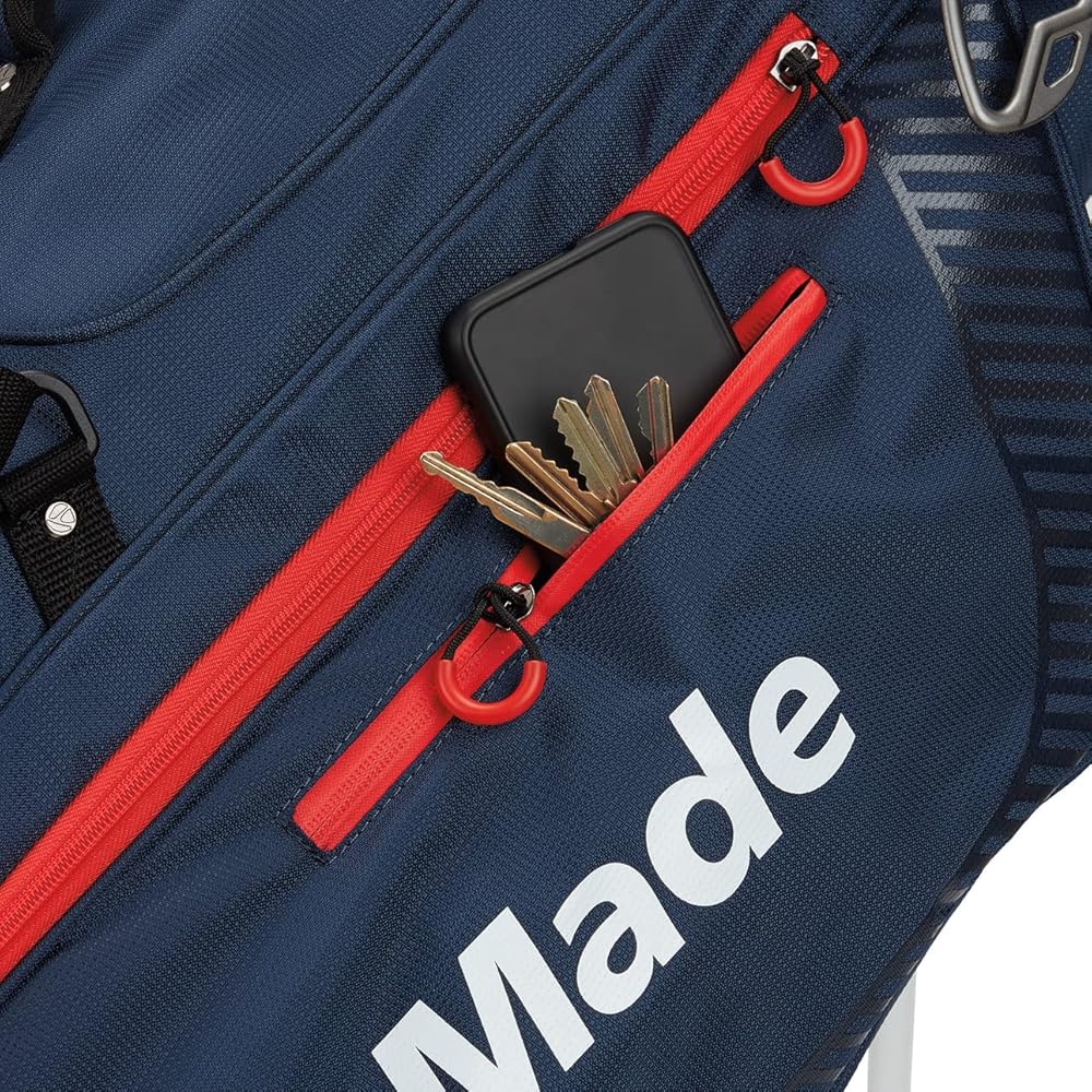 TaylorMade Golf PRO Stand Bag Navy/RED