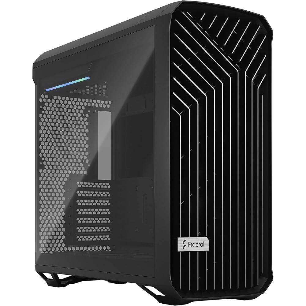 Fractal Design Torrent Black E-ATX Tempered Glass Window High-Airflow Mid Tower Computer Case