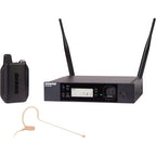 Shure GLXD14R+/MX53 Dual Band Pro Digital Wireless Microphone System 12-Hour Battery Life, 100 ft Range | MX153 Headset Mic, Single Channel Rack Mount Receiver (GLXD14R+/MX53-Z3)