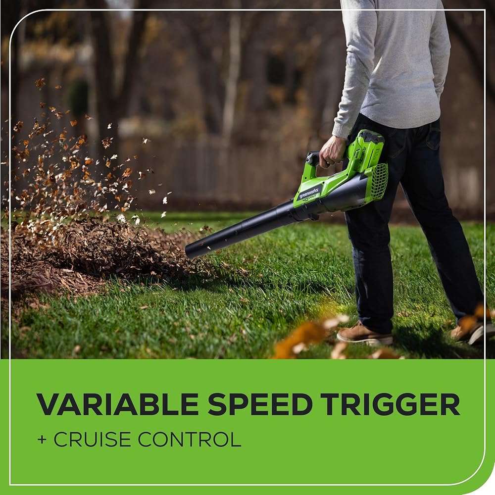 Greenworks 40V Lawn Care Combo Kit, Trimmer &amp; Blower for Edging &amp; Leaf Cleanup, 2.0Ah Battery &amp; Charger (Gas-Free Yard Duo)