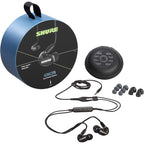 Shure AONIC 215 Wired Sound Isolating Earbuds, Clear Sound, Single Driver, Secure in-Ear Fit, Detachable Cable, Durable Quality, Compatible with Apple &amp; Android Devices Black