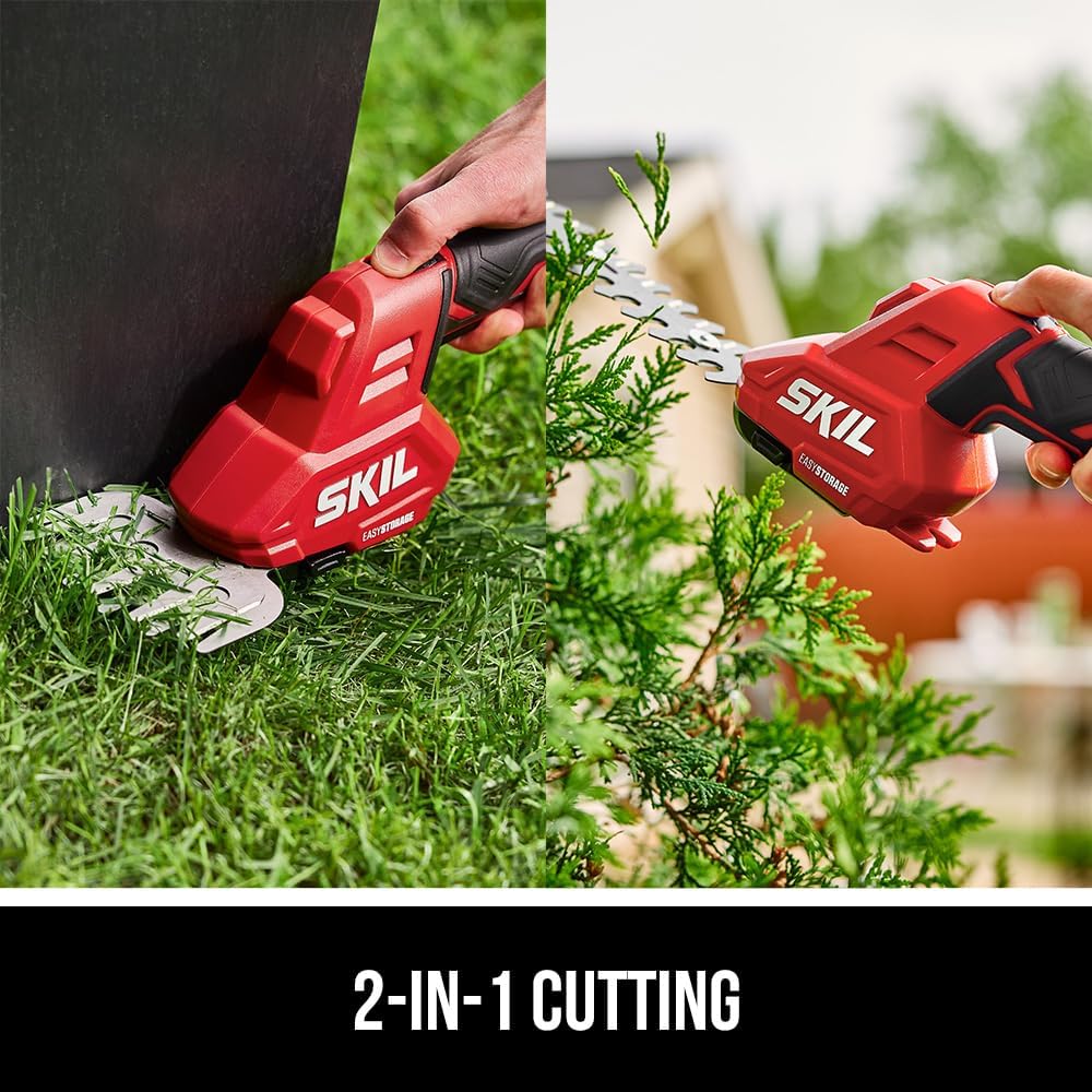 SKIL PWR CORE 20 20V Shear &amp; Shrub 2-in-1 Kit Including 2.0Ah Battery and ChargerGH1000B-11