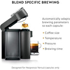 Nespresso Vertuo Coffee and Espresso Machine by De'Longhi with Milk Frother, 1000 Milliliters, Graphite Metal