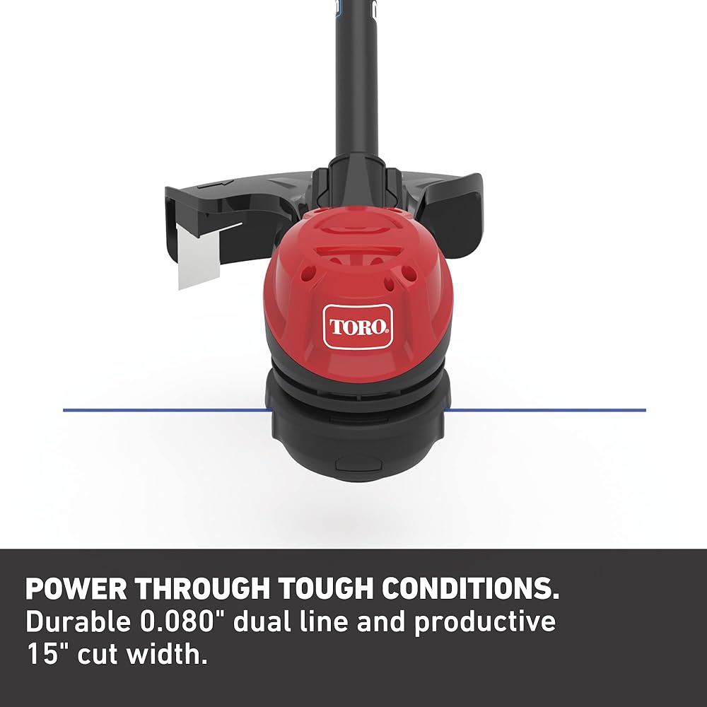 Toro Flex Force Power System 60 Volt Max Lithium Ion Brushless Cordless with Electric String Trimmer and Brushless Motor for String Trimmers, Black