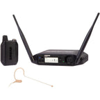 Shure GLXD14R+/MX53 Dual Band Pro Digital Wireless Microphone System 12-Hour Battery Life, 100 ft Range | MX153 Headset Mic, Single Channel Rack Mount Receiver (GLXD14R+/MX53-Z3)