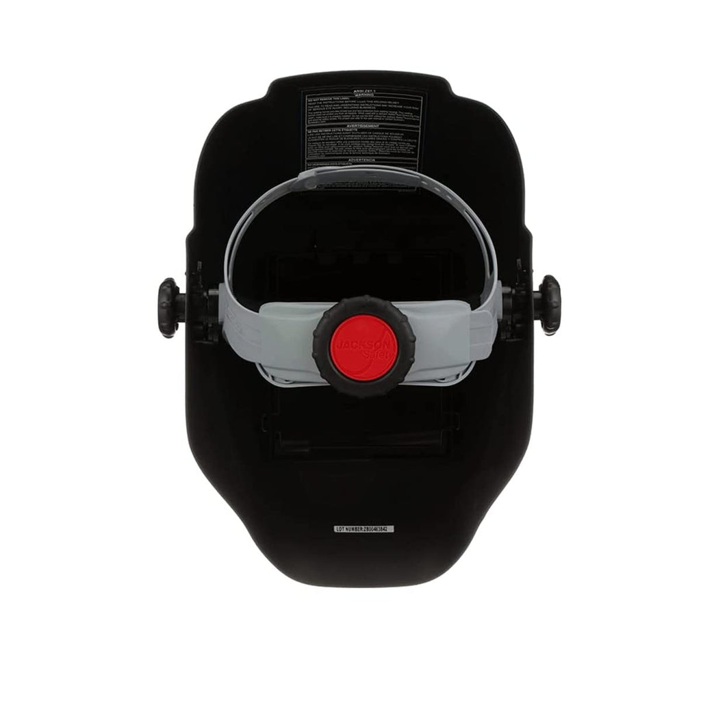 Jackson Safety HLX 100 Welding Hood Fixed Front Welding Helmet Shade 10, ANSI Z87.1 Heavy Metal Gray