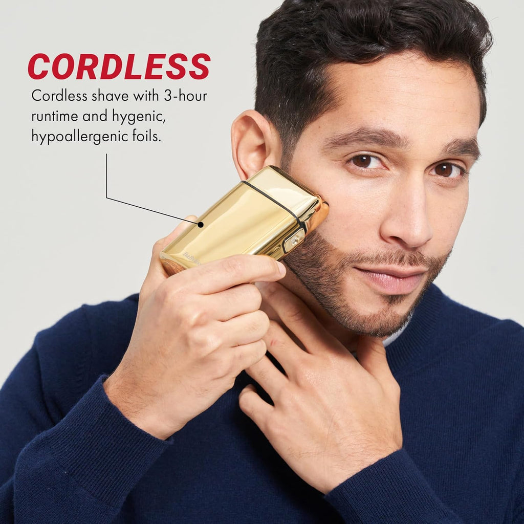 BaBylissPRO Baberology Double Foil Shaver FXFS2G GOLDFX Professional Electric Shaver