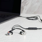 Shure AONIC 5 Wired Sound Isolating Earbuds, High Definition Sound + Natural Bass, Three Drivers, Secure in-Ear Fit, Detachable Cable, Durable Quality, Compatible with Apple &amp; Android Devices Clear