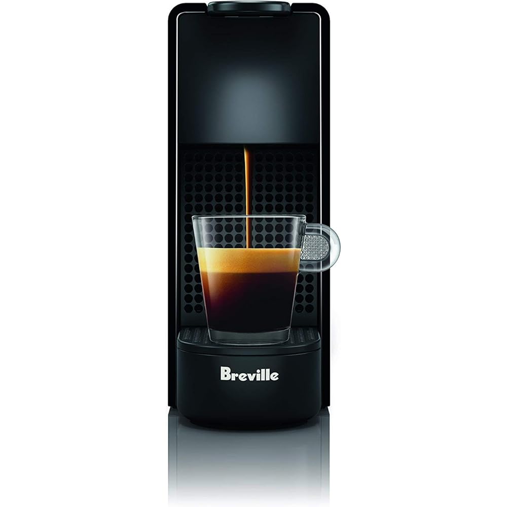 Nespresso Essenza Mini Espresso Machine by Breville with Milk Frother,20.3 fl oz, Piano Black