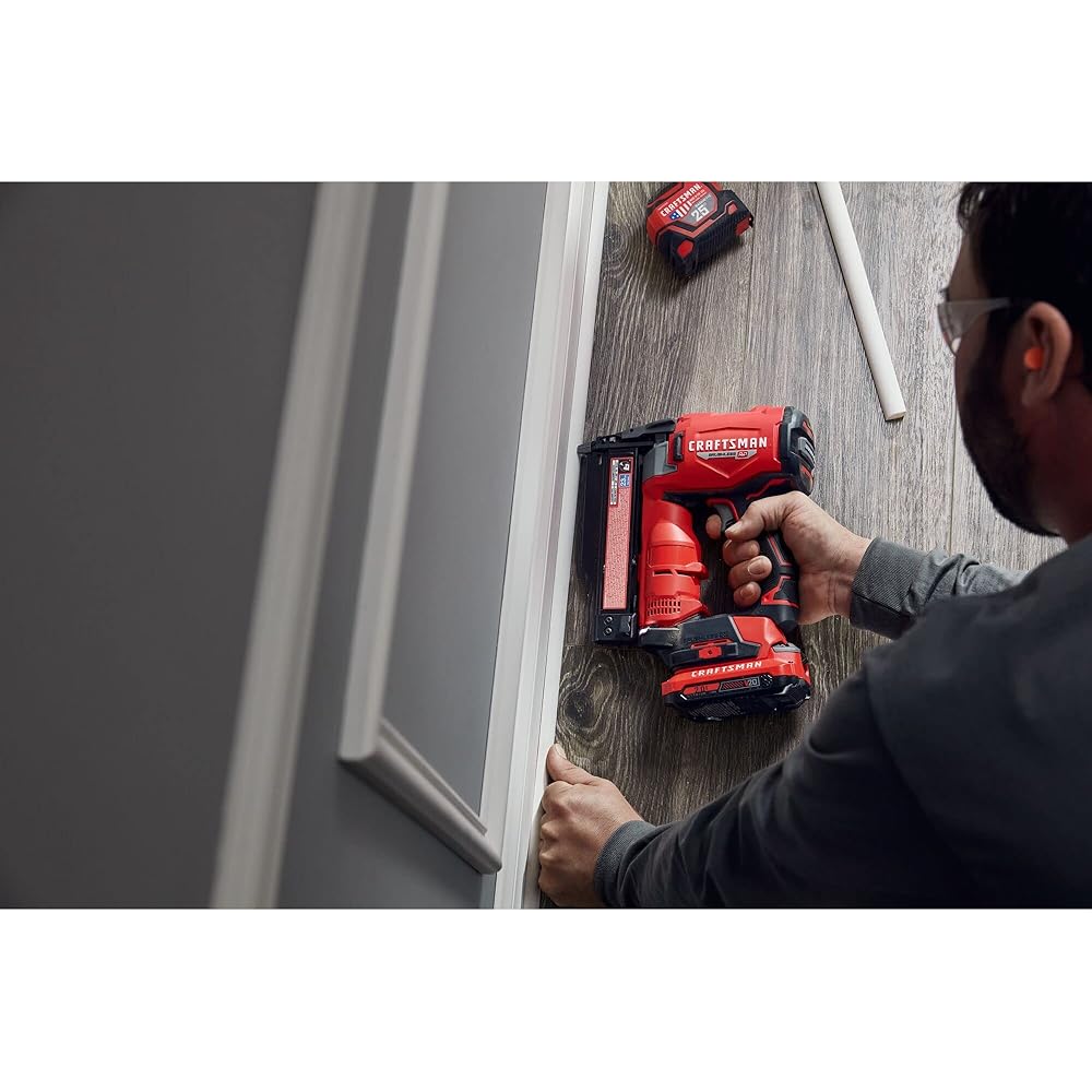 CRAFTSMAN V20 RP Pin Nailer, Nail Gun, 23GA, For 5/8-1-3/8 inch Pin Nails, Bare Tool Only (CMCN623B)