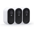 Arlo Essential Security Wireless 2K Camera with Spotlight, Indoor/Outdoor, 2nd Gen, 2-Way Audio, Color Night Vision, Motion Activation, Real Time Notifications, White, VMC3350, 3-Pack (Renewed)