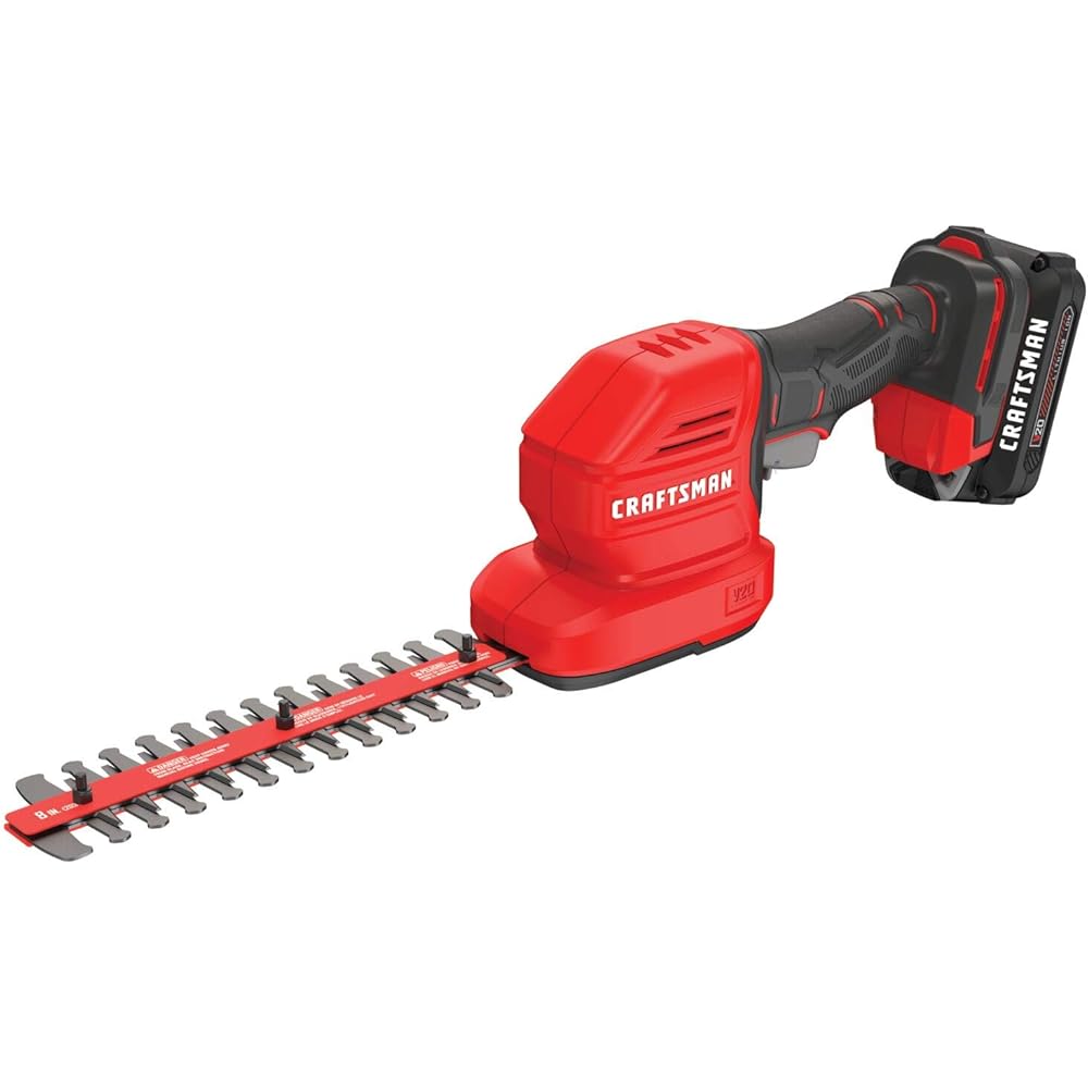 CRAFTSMAN V20 Cordless Handheld Grass Trimmer and Mini Hedge Trimmer Kit (CMCSS800C1)