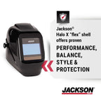 Jackson Safety Insight Auto Darkening Welding Helmet Ultra Lightweight Protective Welder Helmet with Digital Variable Auto Darkening Filter and HLX100 Shell for Men and Women, Universal Size