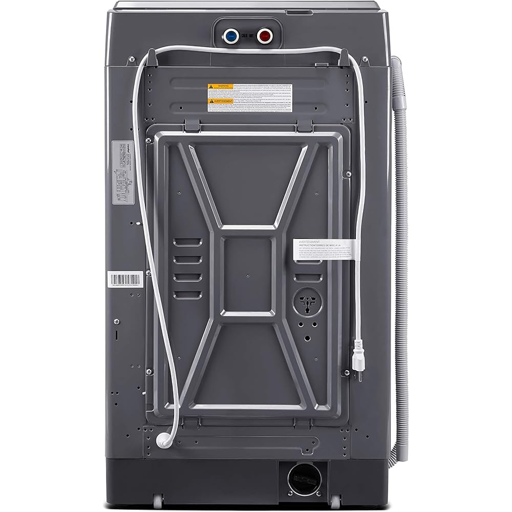 COMFEE’ 1.6 Cu.ft Portable Washing Machine, 11lbs Capacity Fully Automatic Compact Washer with Wheels, 6 Wash Programs Laundry Drain Pump, Ideal for Apartments, RV, Camping, Magnetic Gray