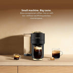 Nespresso Limited-Edition Vertuo Pop+ Coffee and Espresso Maker by Breville, Matte Black Gold
