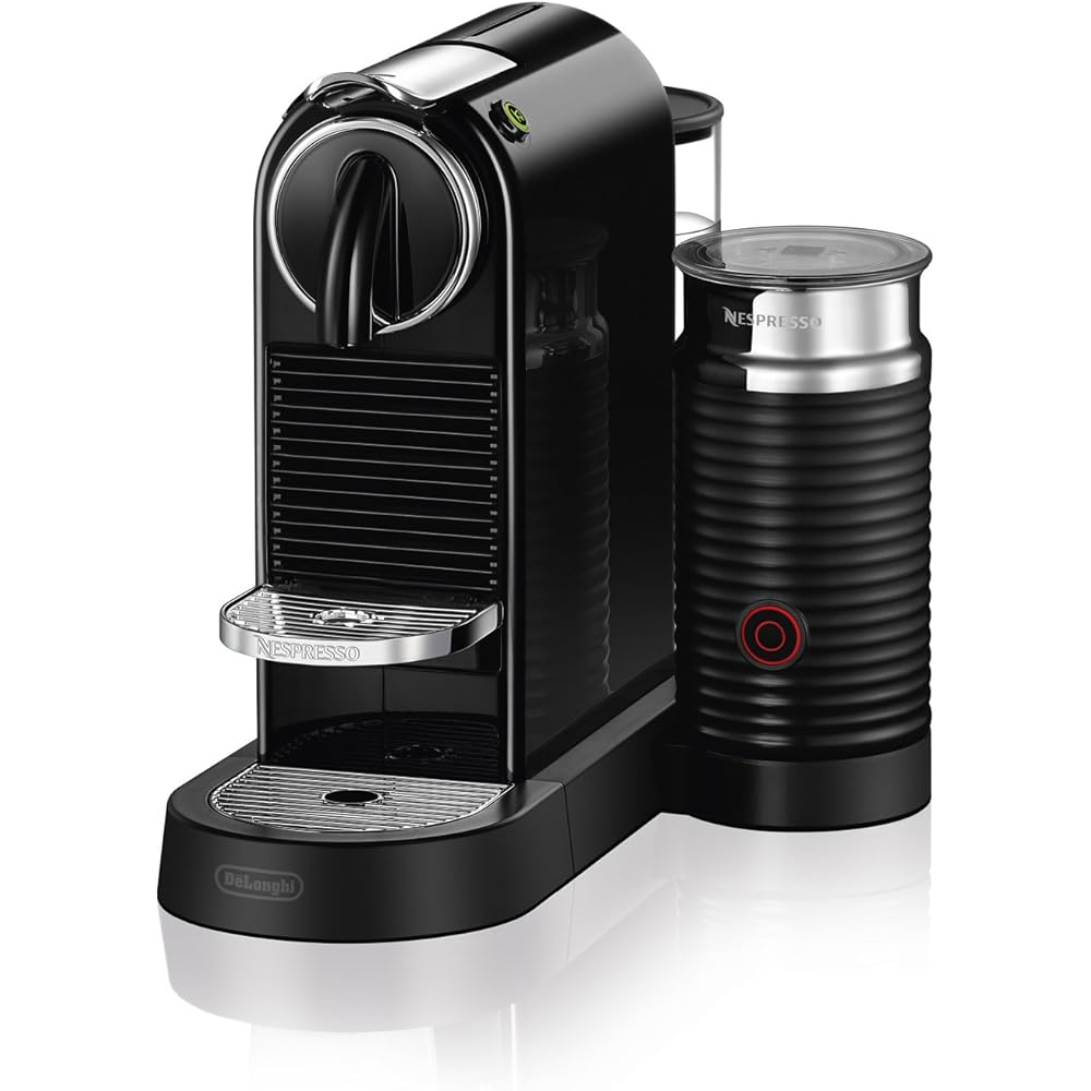 Nespresso CitiZ Coffee and Espresso Machine by De'Longhi with Milk Frother, Black, 9.3 x 14.6 x 10.9 inches