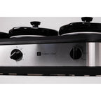 CULINARY CHEF SC3105-SS, Slow Cooker, Buffet Server 3 Pot, Food Warmer Stainless