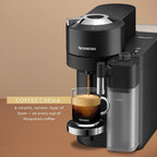 Nespresso Vertuo Lattissima Coffee and Espresso Maker by De'Longhi, Matte Black &amp; Glossy
