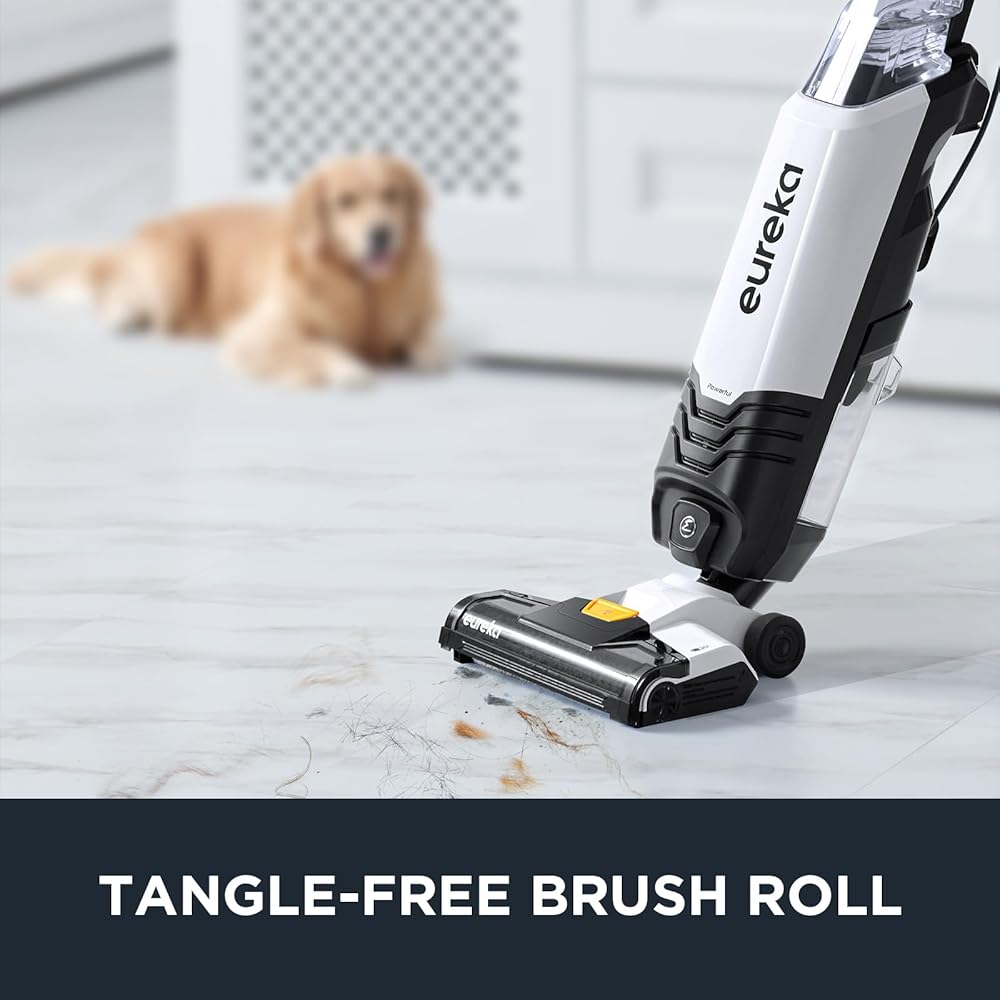 Eureka All in One Wet Dry Vacuum Cleaner and Mop for Multi-Surface Lightweight Self-Cleaning System, for Hard Floors and Area Rugs, 2-in-1, Corded