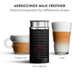 Nespresso Vertuo Plus Deluxe Coffee and Espresso Maker by De'Longhi, Matte Black with Aeroccino Milk Frother