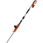 VEVOR Pole Cordless Hedge Trimmer, 20V Electric Bush Trimmer Kit with 18 inch Double-Edged Steel Blade, 74"-94" Telescoping Design for High Branches(2.0Ah Battery &amp; Fast Charger Included)