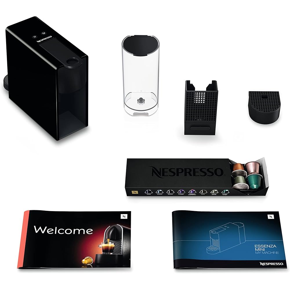 Nespresso Essenza Mini Espresso Machine by Breville, Piano Black